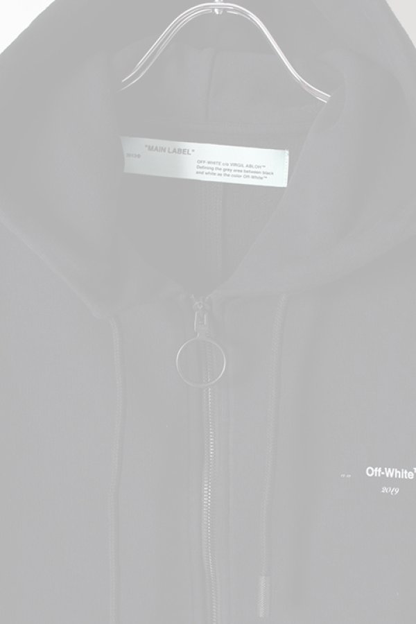 画像4:  {SOLD} Off-white オフホワイト DIAG COLORED ARROW ZIP HOO BLACK MULTI-COLOR{OMBE001R19003012108-BLK-AIS} (4)