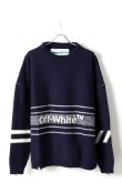 画像1: {SOLD}Off-white オフホワイト KNIT WEAR{OMHA049E18A28001-BLU-AHA} (1)