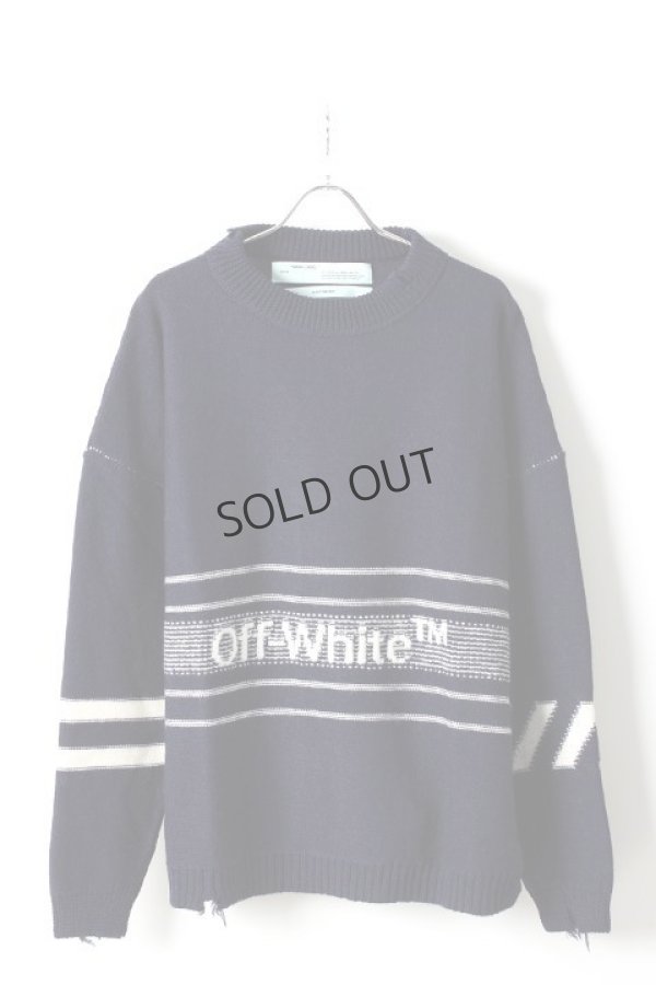 画像1: {SOLD}Off-white オフホワイト KNIT WEAR{OMHA049E18A28001-BLU-AHA} (1)