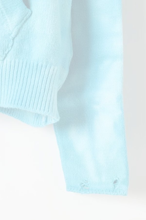 画像4:  {SOLD} Off-white オフホワイト LOGO KNIT HOODIE PETROL{OMHA072R20G730203939-BLU-BJS} (4)