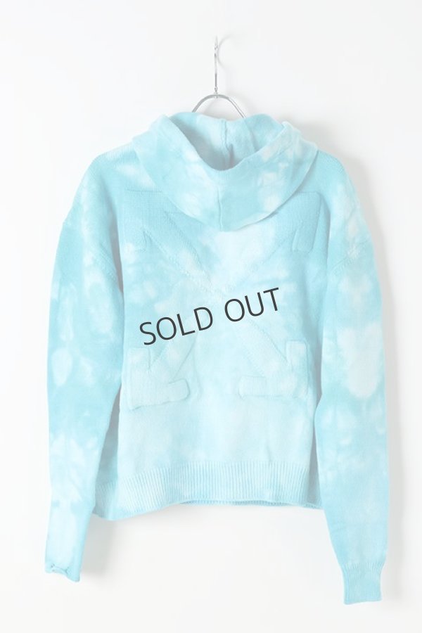 画像5: {SOLD}Off-white オフホワイト LOGO KNIT HOODIE PETROL{OMHA072R20G730203939-BLU-BJS} (5)