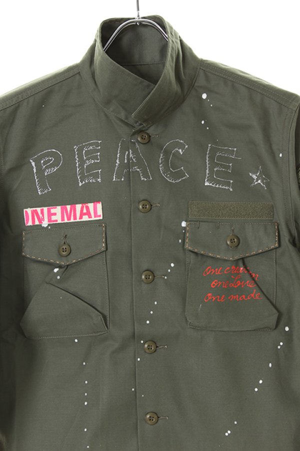 画像4: 【 40%OFF セール176,000円→105,600円】 ONE MADE ワンメイド Military Shirt EX{-AHS} (4)