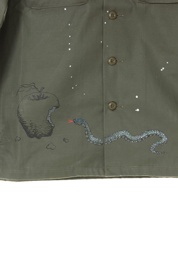 画像5: 【 40%OFF セール176,000円→105,600円】 ONE MADE ワンメイド Military Shirt EX{-AHS} (5)