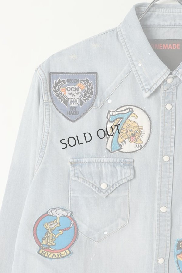 画像3: {SOLD}ONE MADE ワンメイド DENIM SHIRT{-BAS} (3)