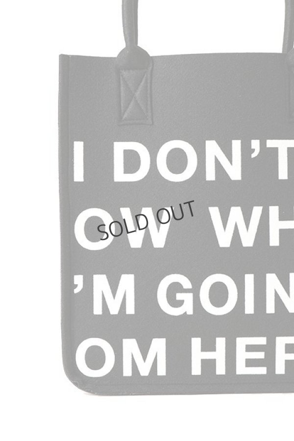 画像4: {SOLD}ONE MADE ワンメイド FELT TOTO BAG（ユニセックス）{ONE-791-BLK-BAS} (4)