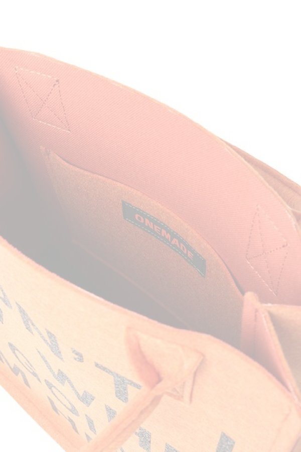 画像2:  {SOLD} ONE MADE ワンメイド FELT TOTO BAG（ユニセックス）{ONE-791-ORG-BAS} (2)