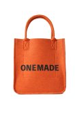 画像5: {SOLD}ONE MADE ワンメイド FELT TOTO BAG（ユニセックス）{ONE-791-ORG-BAS} (5)