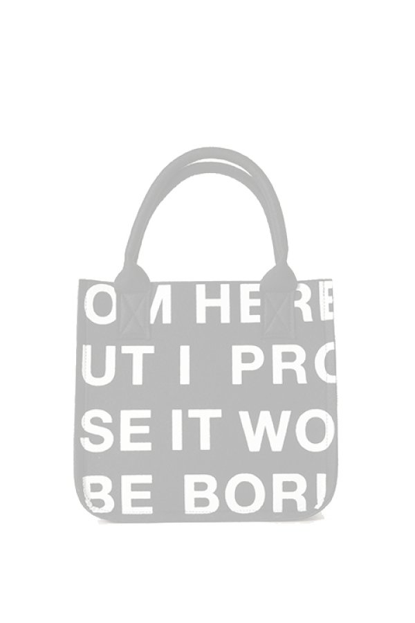 画像1:  {SOLD} ONE MADE ワンメイド FELT MINI TOTO BAG（ユニセックス）{ONE-790-BLK-BAS} (1)