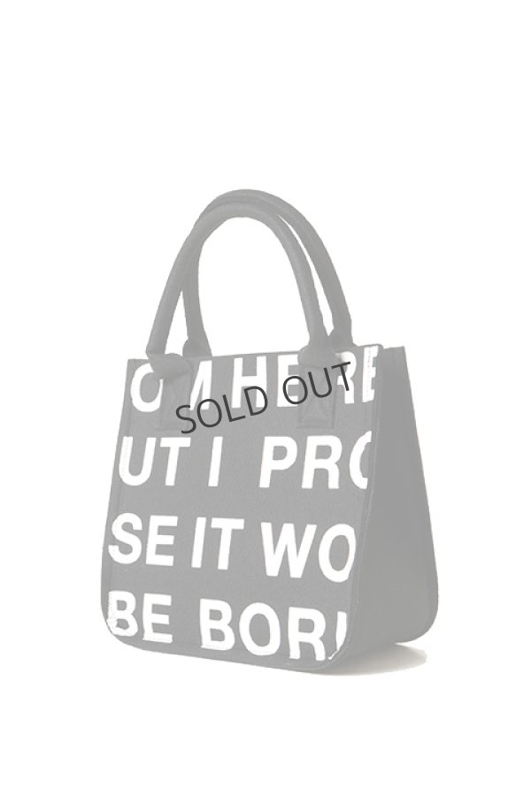 画像3: {SOLD}ONE MADE ワンメイド FELT MINI TOTO BAG（ユニセックス）{ONE-790-BLK-BAS} (3)