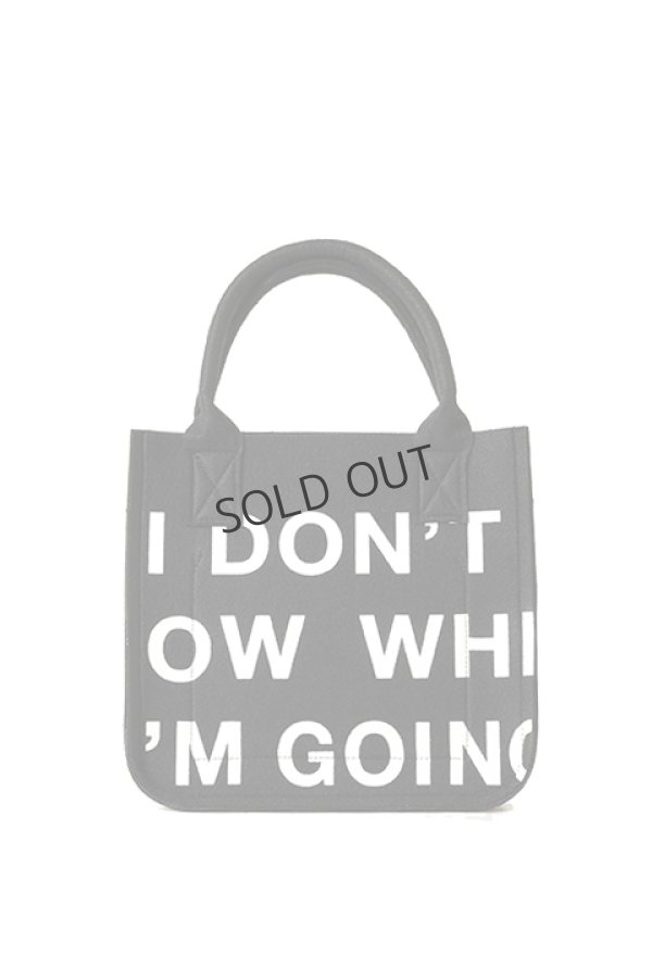 画像5: {SOLD}ONE MADE ワンメイド FELT MINI TOTO BAG（ユニセックス）{ONE-790-BLK-BAS} (5)