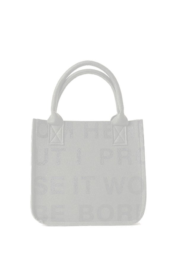 画像1:  {SOLD} ONE MADE ワンメイド FELT MINI TOTO BAG（ユニセックス）{ONE-790-KHA-BAS} (1)