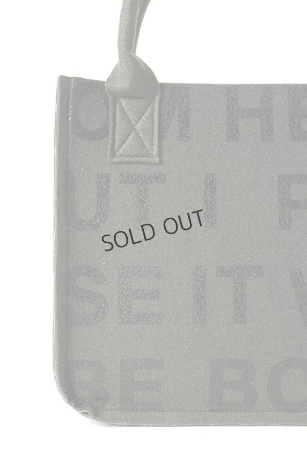 画像4: {SOLD}ONE MADE ワンメイド FELT MINI TOTO BAG（ユニセックス）{ONE-790-KHA-BAS} (4)