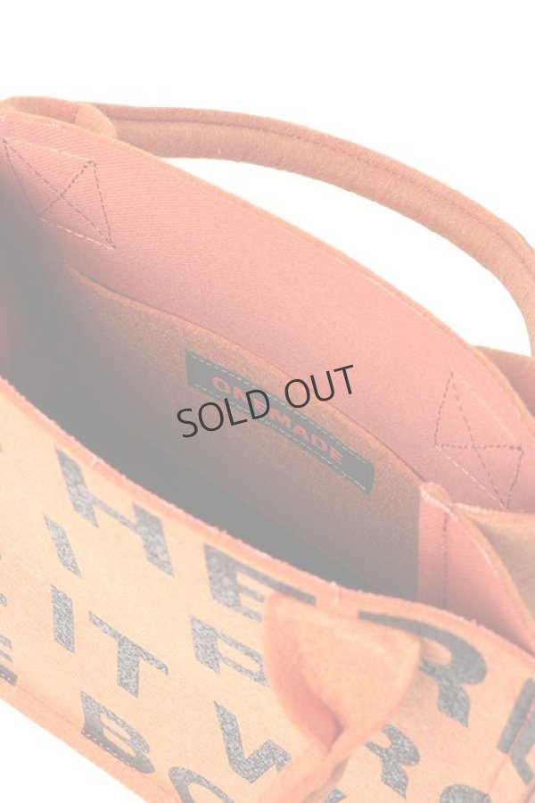 画像2: {SOLD}ONE MADE ワンメイド FELT MINI TOTO BAG（ユニセックス）{ONE-790-ORG-BAS} (2)