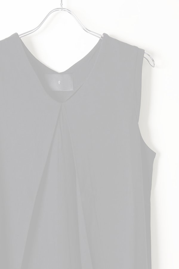 画像3:  {SOLD} T' ティー "SEA ISLAND COTTON" LUXSIC 100％(20/1) Dress No Sleeve RELAX{-AIS} (3)