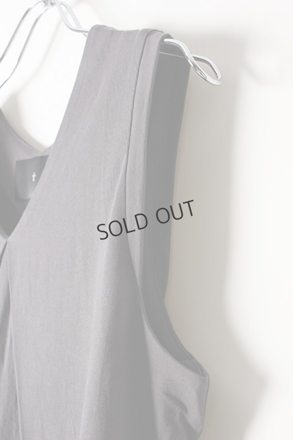 画像5: {SOLD}T' ティー "SEA ISLAND COTTON" LUXSIC 100％(20/1) Dress No Sleeve RELAX{-AIS} (5)