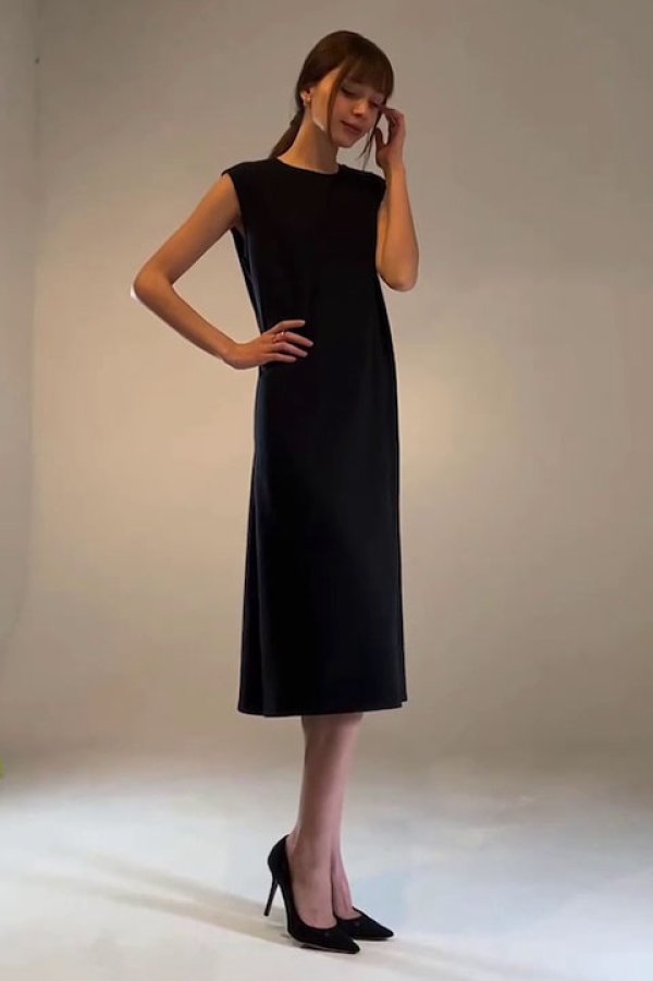 画像6: 【 30%OFF セール36,300円→25,410円】 T' ティー Crew Neck Dress Sleeveless Relax{-BDS} (6)