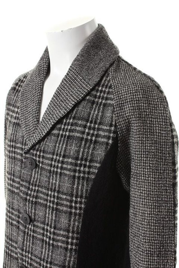 画像4: 【 50%OFF セール31,900円→15,950円】 OURET オーレット WOOL CHWCK GAUZE SHAWL COLLAR JACKET{-AEA} (4)