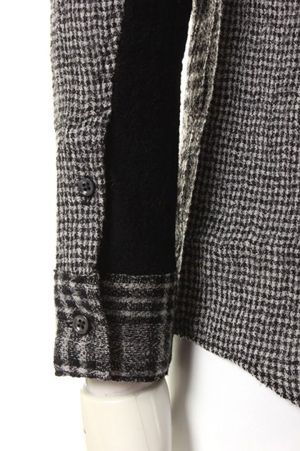 画像5: 【 50%OFF セール26,400円→13,200円】 OURET オーレット WOOL CHWCK GAUZE REGULAR COLLAR SHIRT{-AEA} (5)