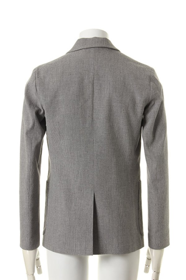 画像2: 【 50%OFF セール52,800円→26,400円】 OURET オーレット LINEN COTTON DOBBY STRETCH SHAWL COLLAR JACKET{-AFS} (2)