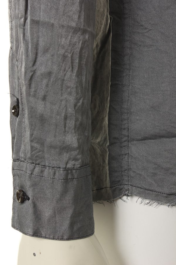 画像5: 【 50%OFF セール23,100円→11,550円】 OURET オーレット SILK COTTON TUMBLER REGULAR COLLAR SHIRT{OR161-1551-45UB-AFS} (5)