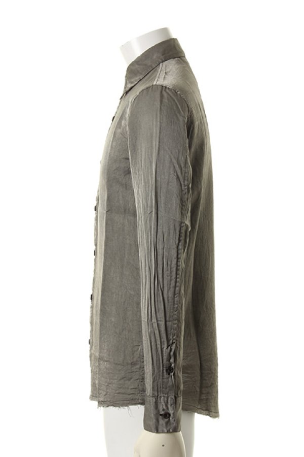 画像3: 【 50%OFF セール23,100円→11,550円】 OURET オーレット SILK COTTON TUMBLER REGULAR COLLAR SHIRT{OR161-1551-92UB-AFS} (3)