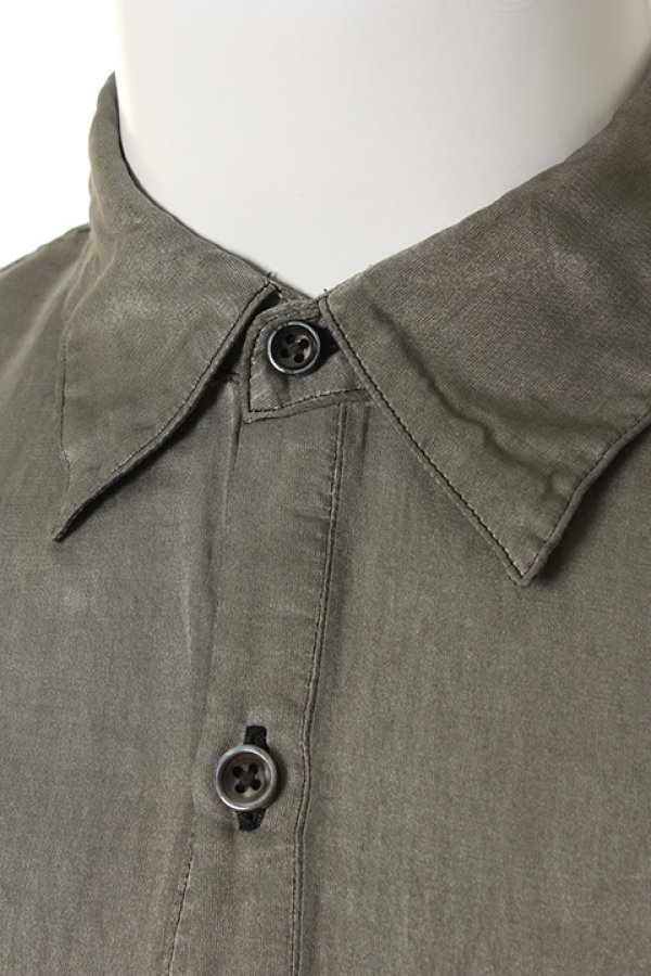 画像4: 【 50%OFF セール23,100円→11,550円】 OURET オーレット SILK COTTON TUMBLER REGULAR COLLAR SHIRT{OR161-1551-92UB-AFS} (4)