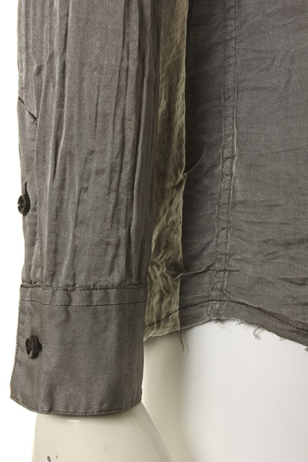 画像5: 【 50%OFF セール23,100円→11,550円】 OURET オーレット SILK COTTON TUMBLER REGULAR COLLAR SHIRT{OR161-1551-92UB-AFS} (5)