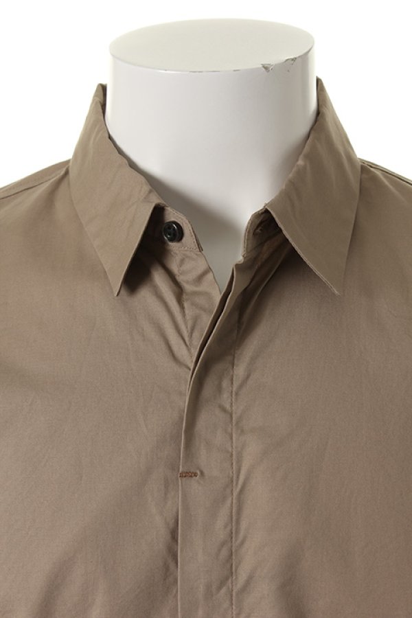 画像4: 【 50%OFF セール22,000円→11,000円】 【underbar 15th Exclusive】OURET オーレット コットンブロードストレッチカットオフ比翼シャツ{OR161-1951-82-AFS} (4)