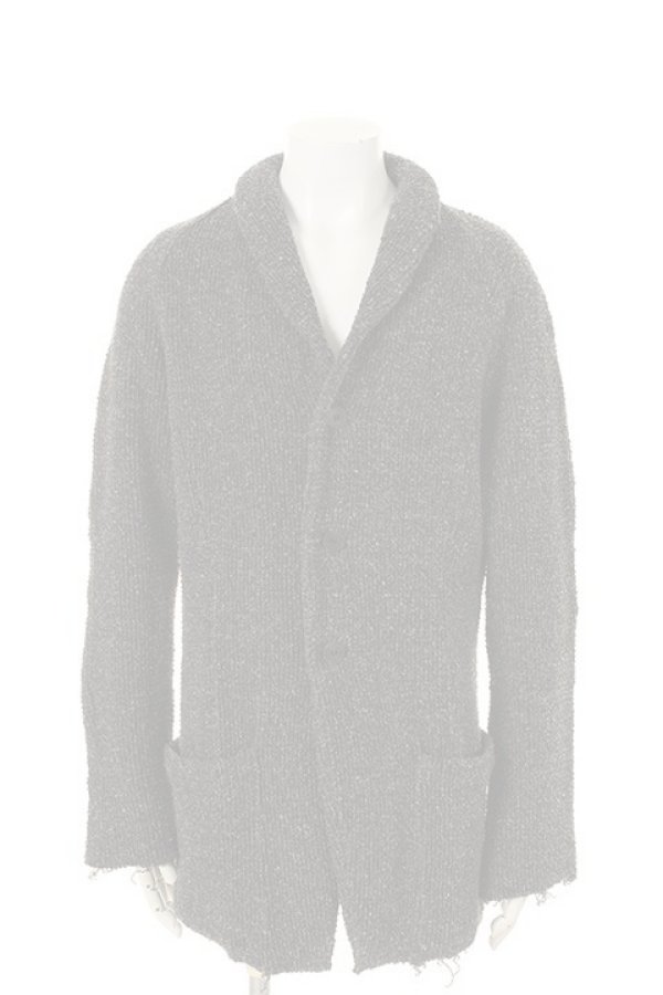 画像1:  {SOLD} OURET オーレット STRIPE LOOP SWEAT SHAWL COLLAR JACKET{-AFA} (1)