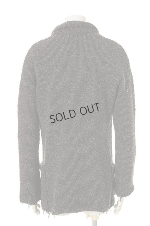 画像2: {SOLD}OURET オーレット STRIPE LOOP SWEAT SHAWL COLLAR JACKET{-AFA} (2)