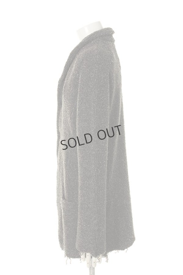 画像3: {SOLD}OURET オーレット STRIPE LOOP SWEAT SHAWL COLLAR JACKET{-AFA} (3)