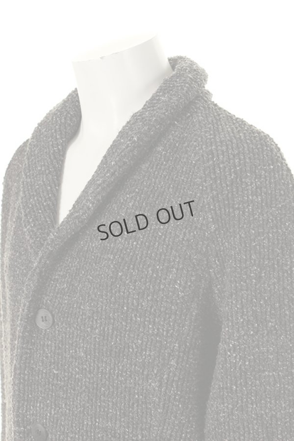 画像4: {SOLD}OURET オーレット STRIPE LOOP SWEAT SHAWL COLLAR JACKET{-AFA} (4)