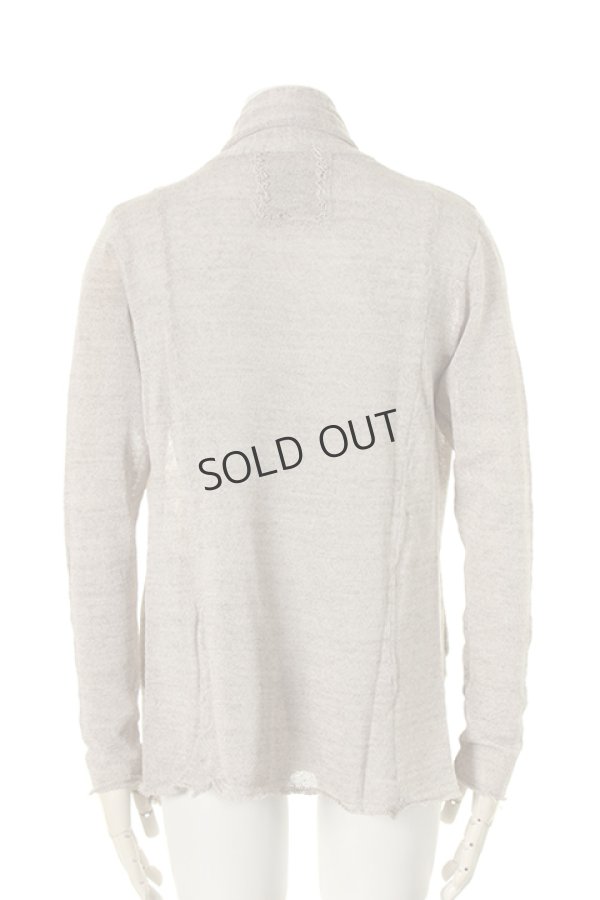 画像2: {SOLD}OURET オーレット GIMA JERSEY STITCH DRAPE CARDIGAN{-AGS} (2)