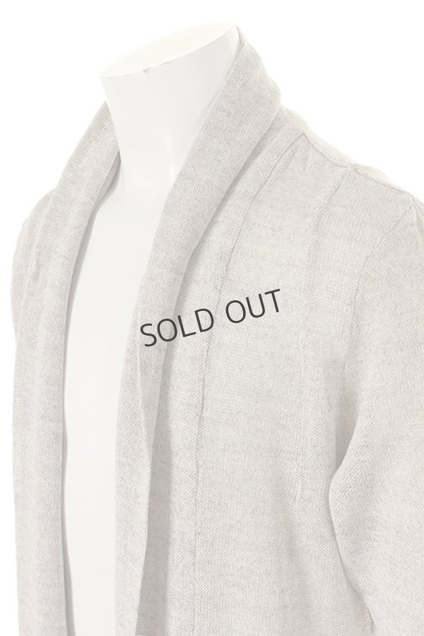 画像4: {SOLD}OURET オーレット GIMA JERSEY STITCH DRAPE CARDIGAN{-AGS} (4)