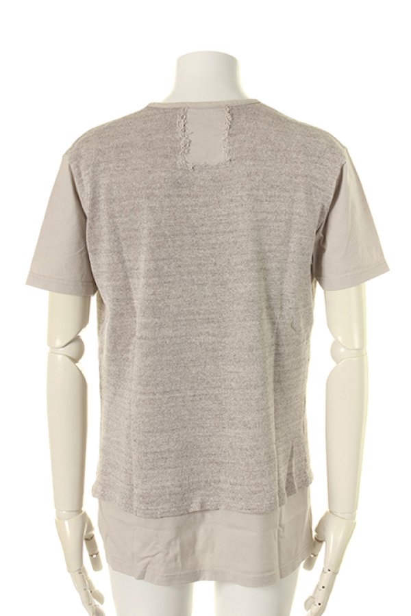 画像2: 【 50%OFF セール25,300円→12,650円】 OURET オーレット GIMA JERSEY STITCH LAYERED CREW NECK SHORT SLEEVE{-AGS} (2)