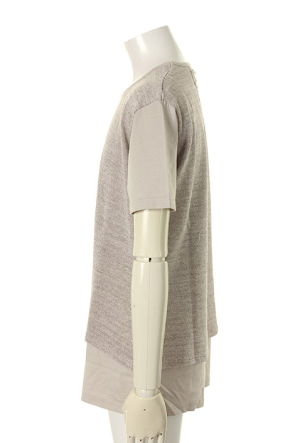 画像3: 【 50%OFF セール25,300円→12,650円】 OURET オーレット GIMA JERSEY STITCH LAYERED CREW NECK SHORT SLEEVE{-AGS} (3)