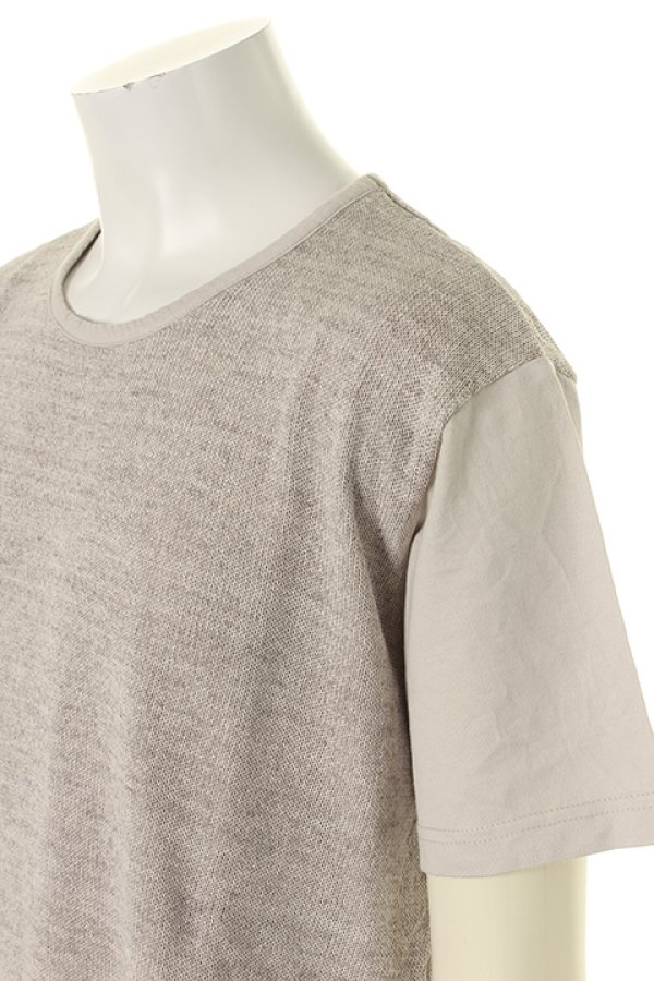 画像4: 【 50%OFF セール25,300円→12,650円】 OURET オーレット GIMA JERSEY STITCH LAYERED CREW NECK SHORT SLEEVE{-AGS} (4)