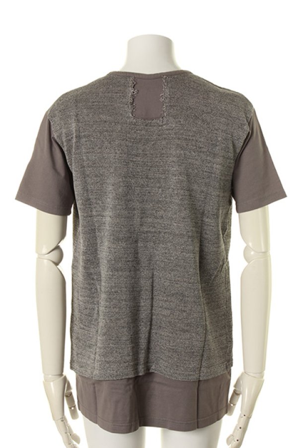 画像2: 【 50%OFF セール25,300円→12,650円】 OURET オーレット GIMA JERSEY STITCH LAYERED CREW NECK SHORT SLEEVE{-AGS} (2)
