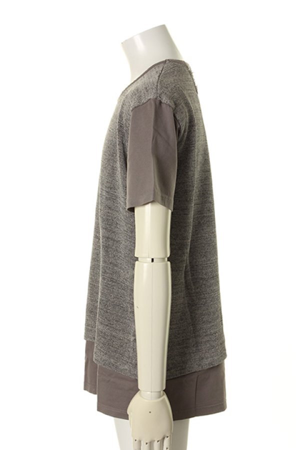 画像3: 【 50%OFF セール25,300円→12,650円】 OURET オーレット GIMA JERSEY STITCH LAYERED CREW NECK SHORT SLEEVE{-AGS} (3)