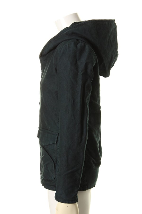 画像3: 【 50%OFF セール49,500円→24,750円】 OURET オーレット COTTON MOLESKIN PATCH POCKET HOODED BLOUSON{-AGA} (3)