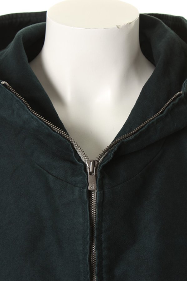 画像4: 【 50%OFF セール49,500円→24,750円】 OURET オーレット COTTON MOLESKIN PATCH POCKET HOODED BLOUSON{-AGA} (4)
