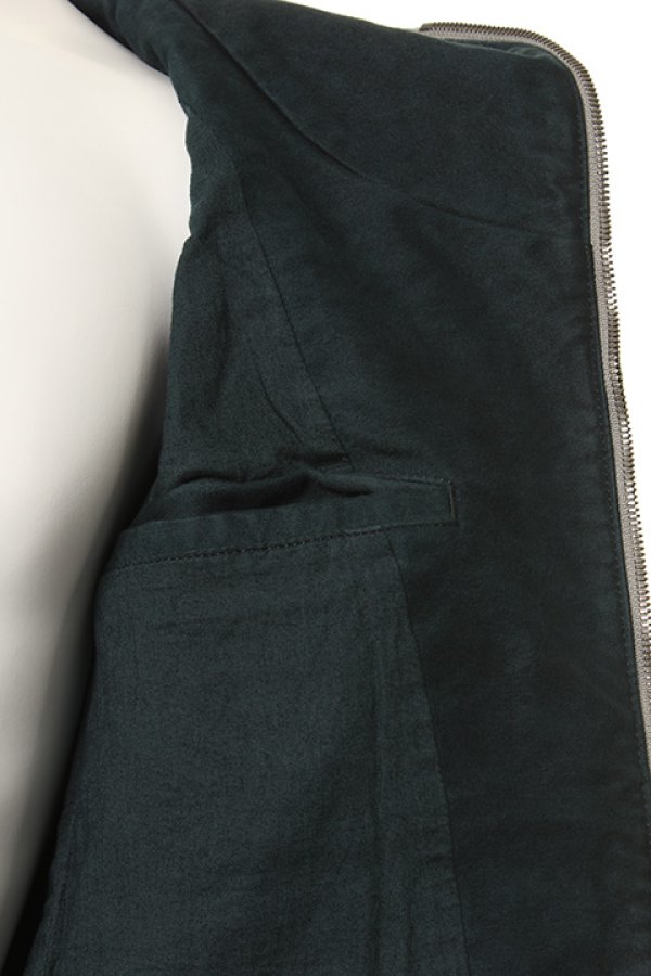 画像5: 【 50%OFF セール49,500円→24,750円】 OURET オーレット COTTON MOLESKIN PATCH POCKET HOODED BLOUSON{-AGA} (5)