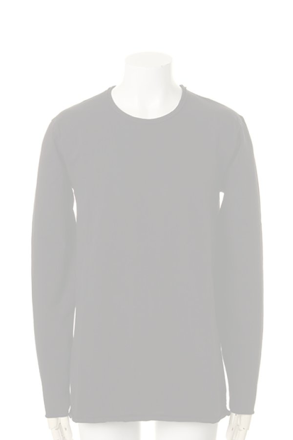 画像1:  {SOLD} OURET オーレット CLASSICAL STRETCH JERSEY STITCH CUT OFF CREW NECK LONG SLEEVE{-AGA} (1)