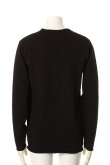 画像2: {SOLD}OURET オーレット CLASSICAL STRETCH JERSEY STITCH CUT OFF CREW NECK LONG SLEEVE{-AGA} (2)