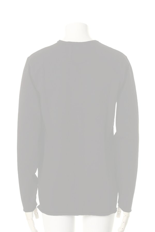画像2:  {SOLD} OURET オーレット CLASSICAL STRETCH JERSEY STITCH CUT OFF CREW NECK LONG SLEEVE{-AGA} (2)