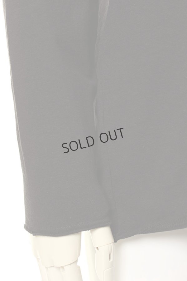 画像5: {SOLD}OURET オーレット CLASSICAL STRETCH JERSEY STITCH CUT OFF CREW NECK LONG SLEEVE{-AGA} (5)