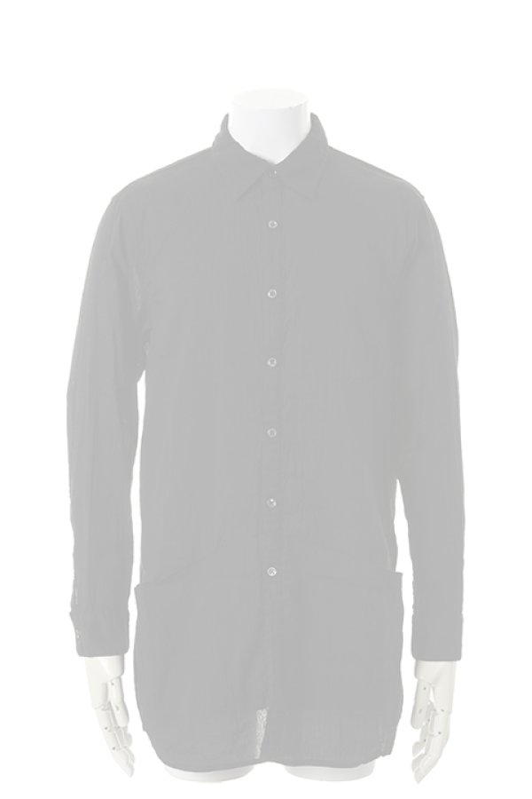 画像1:  {SOLD} OURET オーレット ボックスロングシャツ - L/Cちりめん{-AHS} (1)