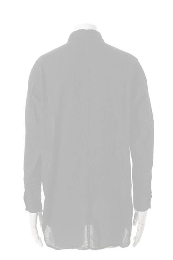 画像2:  {SOLD} OURET オーレット ボックスロングシャツ - L/Cちりめん{-AHS} (2)