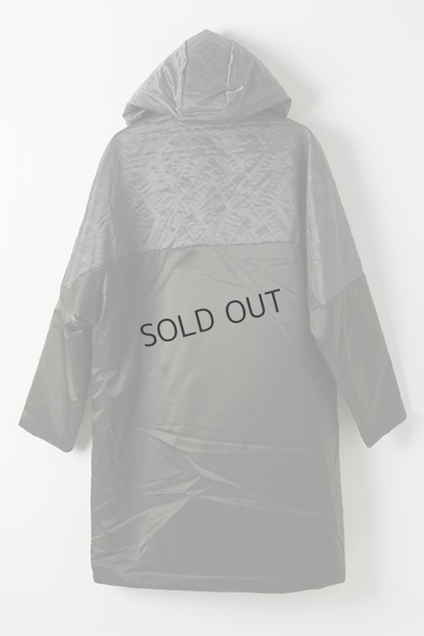 画像2: {SOLD}OURET オーレット シュリンクナイロンツイルドロップショルダーミリタリーダウンフーディ{-BJA} (2)