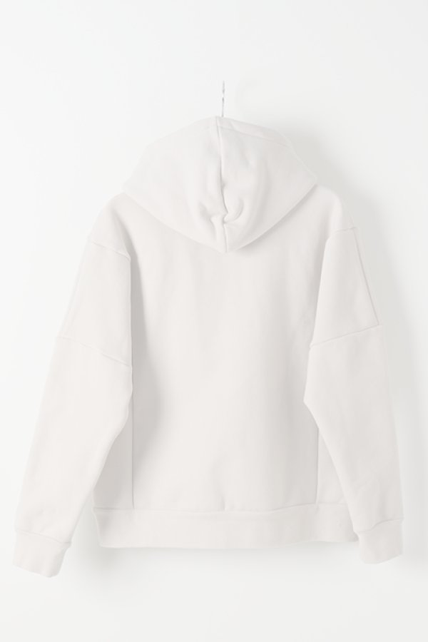画像2:  {SOLD} OURET オーレット ハイパーストレッチ裏毛ハーフZIPフーディL/S{-BJA} (2)